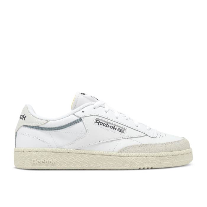 リーボック Reebok 【 Club C 85 'White Grey Chalk' Men White/White/Chalk 】 クラブ 灰色 グレー 靴 メンズ靴 スニーカー メンズ 白色 ホワイト