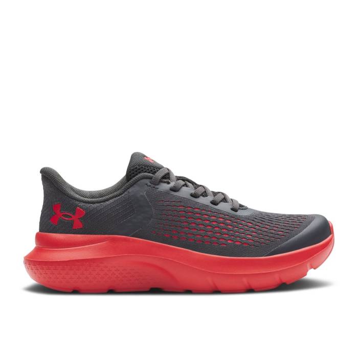 楽天スニケスアンダーアーマー Under Armour 【 Rogue 5 Al Ps 'Anthracite Red' Youth Anthracite/Red 】 キッズ ベビー マタニティ キッズファッション 靴 その他 ジュニア キッズ Red 赤・レッド