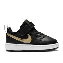 ナイキ Nike 【 Court Borough Low 2 Td 'Black Metallic Gold Star' Infant Black/Metall...
