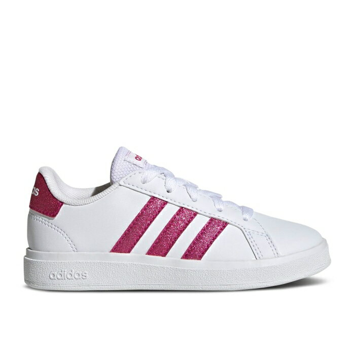 アディダス Adidas 【 Grand Court 2.0 Big Kid 'White Real Magenta' Youth Cloud White/Te...