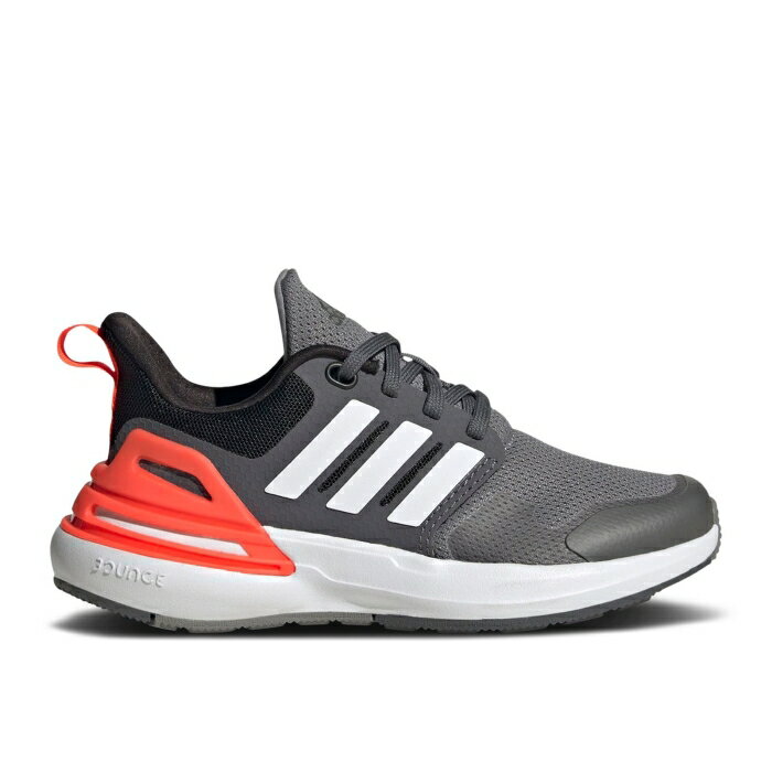 楽天スニケスアディダス Adidas 【 Rapidasport Bounce J 'Grey Solar Red' Youth Grey Three/Cloud White/Grey Five 】 バウンス キッズ ベビー マタニティ キッズファッション 靴 スニーカー ジュニア キッズ 灰色 グレー 白色 ホ