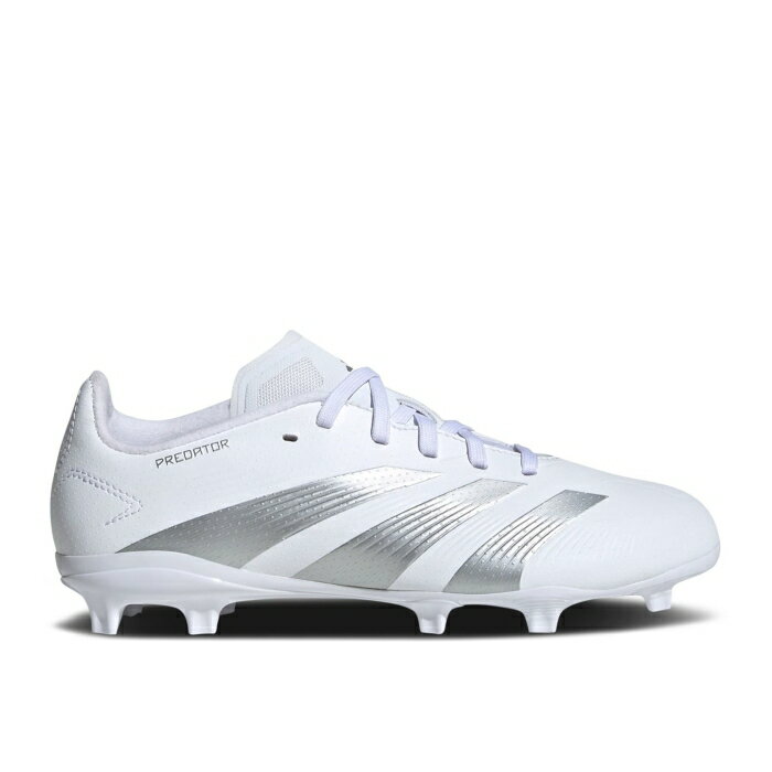 楽天スニケスアディダス Adidas 【 Predator 24 League Fg J 'Pearlized Pack' Youth Cloud White/Silver Metallic/Cloud White 】 プレデター キッズ ベビー マタニティ キッズファッション 靴 スニーカー ジュニア キッズ 白色 ホワ