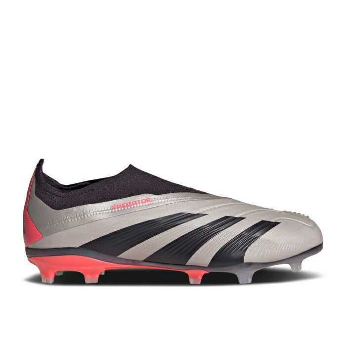 楽天スニケスアディダス Adidas 【 Predator 24 Elite Laceless Fg K 'Vivid Horizon Pack' Youth Platinum Metallic/Aurora Black/Carbon 】 プレデター エリート キッズ ベビー マタニティ キッズファッション 靴 スニーカー ジュニア