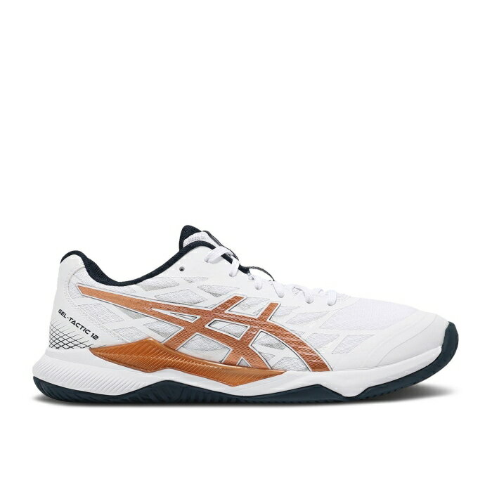 アシックス Asics 【 Gel Tactic 12 2E Wide 'White Pure Bronze' Men White/Pure Bronze 】 タクティ..
