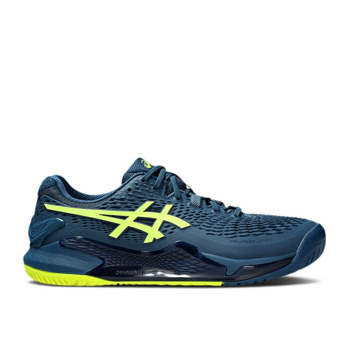 アシックス Asics 【 Gel Resolution 9 2E Wide 'Mako Blue' Men Mako Blue/Safety Yellow 】 靴 メンズ靴 スニーカー メンズ 青色 ブルー yellow 黄色・イエロー