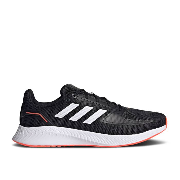 アディダス Adidas 【 Runfalcon 2.0 'Black Solar Red' Men Core Black/Cloud White/Solar Red 】 靴 メンズ靴 スニーカー メンズ コア 黒色 ブラック 白色 ホワイト Red 赤・レッド