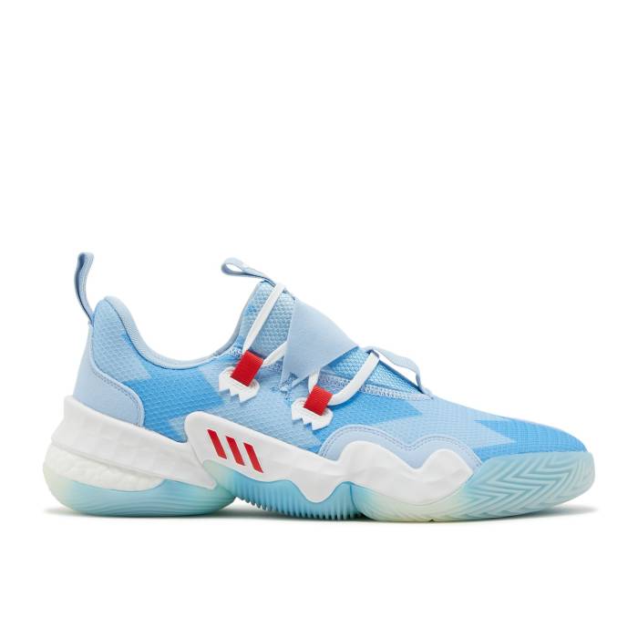アディダス Adidas 【 Trae Young 1 'Ice Trae' Men Bahia Light Blue/Vivid Red/Cloud White 】 靴 メンズ靴 スニーカー メンズ 青色 ブルー Red 赤・レッド 白色 ホワイト