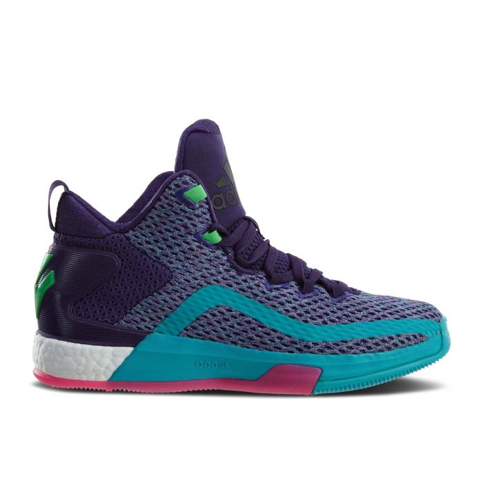 ǥ Adidas  J Wall 2 Boost J 'Dark Purple Shock Pink' Youth Dark Pu...