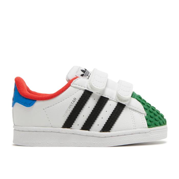 ǥ Adidas  Lego X Superstar Cf I 'White Yellow Green' Infant Cloud...