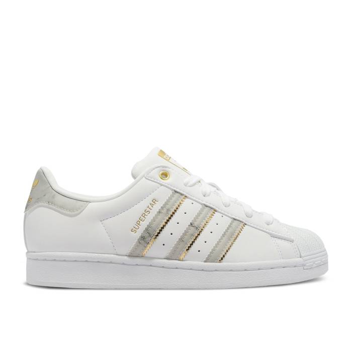 アディダス Adidas 【 Wmns Superstar 'White Gold Metallic' Women Cloud White/Gold Metallic/Cloud White 】 Superstar スーパースター ゴールド 靴 レディース靴 スニーカー レディース 白色 ホワイト ゴールド