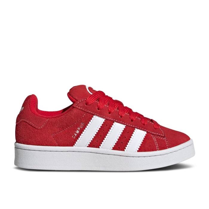 楽天スニケスアディダス Adidas 【 Campus 00S J 'Scarlet - Red Heel Tab' Youth Better Scarlet/Cloud White/Cloud White 】 キャンパス Red 赤・レッド ヒール キッズ ベビー マタニティ キッズファッション 靴 スニーカー ジュニ