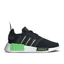 アディダス Adidas 【 Nmd_R1 J 'Black Lucid Lime' Youth Core Black/Lucid Lime/Cloud White 】 キッズ ベビー マタニティ キッズファッション 靴 スニーカー ジュニア キッズ コア 黒色 ブラック ライム 白色 ホ(4)