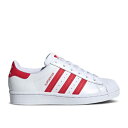 アディダス Adidas 【 Superstar J 'White Scarlet' Youth 】 Superstar スーパースター キッズ ベビー マタニティ キッズファッション 靴 スニーカー ジュニア キッズ(4)
