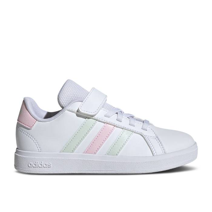 アディダス Adidas 【 Grand Court 2.0 C 'White Crystal Jade Pink' Youth Cloud White/Cry...