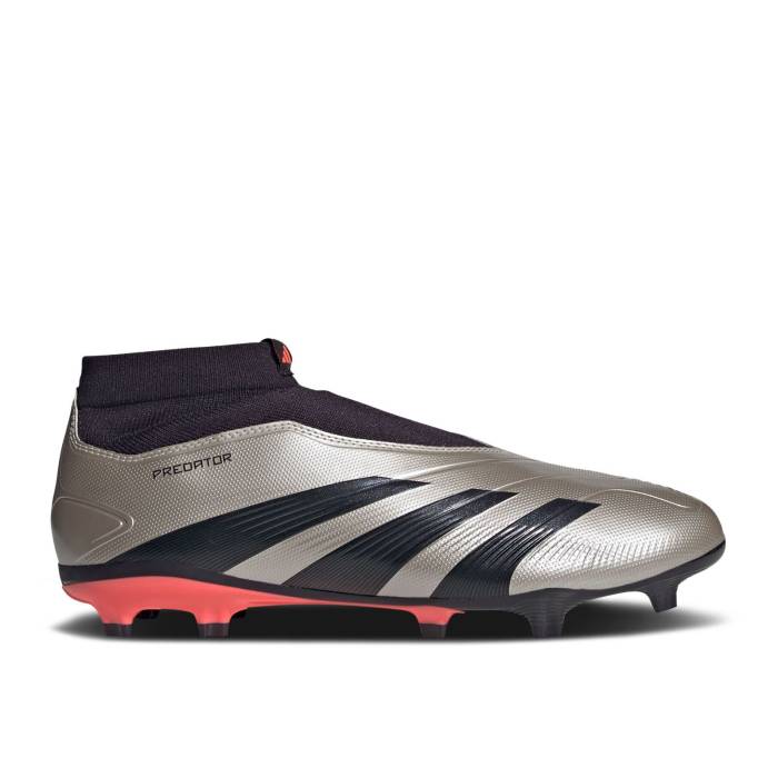 アディダス Adidas 【 Predator 24 League Laceless Fg 'Vivid Horizon Pack' Men Platinum Metallic/Aurora Black/Turbo 】 プレデター 靴 メンズ靴 スニーカー メンズ Platinum プラチナム 黒色 ブラック ターボ