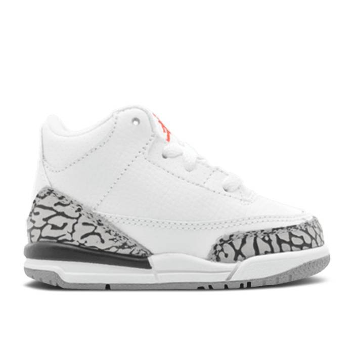 ʥ硼 Air Jordan  Jordan 3 Retro Td 'White Cement' Infant White...