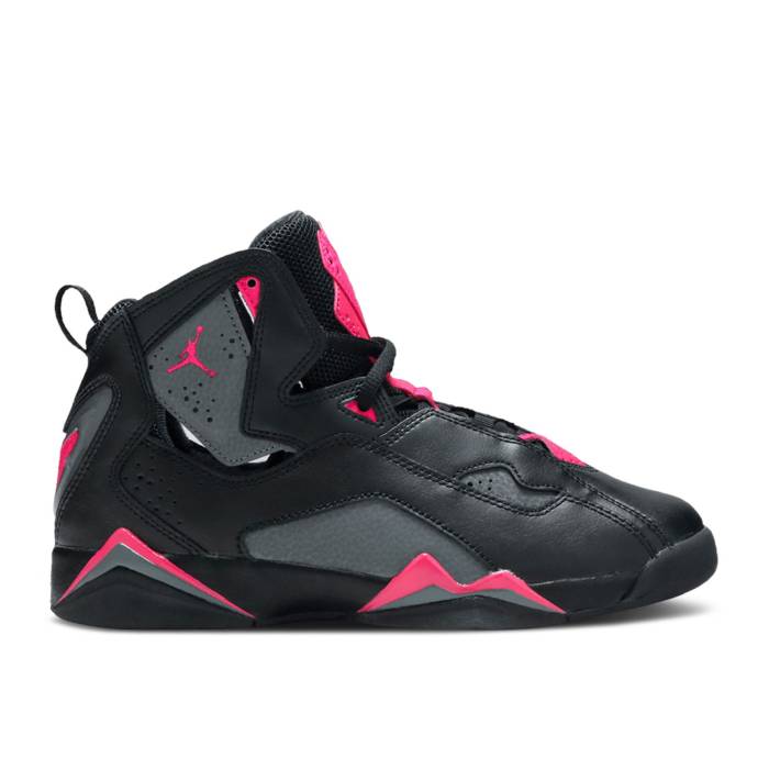 楽天スニケスナイキ　エアジョーダン Air Jordan 【 Jordan True Flight Gs 'Grey Pink' Youth Black/Dark Grey/Deadly Pink 】 Flight フライト キッズ ベビー マタニティ キッズファッション 靴 スニーカー ジュニア キッズ 黒色