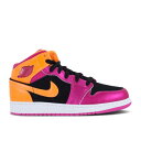 エアジョーダン Air Jordan 【 Jordan 1 Retro Mid Gs 'Bright Citrus' Youth 】 レトロ ミッド キッズ ベビー マタニティ キッズファッション 靴 スニーカー ジュニア キッズ(4)