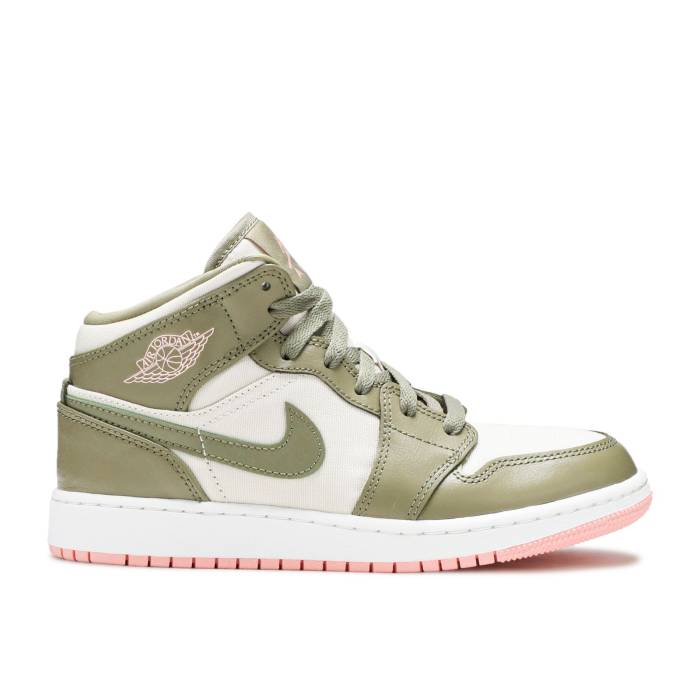 楽天スニケスナイキ　エアジョーダン Air Jordan 【 Jordan 1 Mid Gg 'Bleached Coral' Youth Trooper/Bleached Coral 】 ミッド キッズ ベビー マタニティ キッズファッション 靴 スニーカー ジュニア キッズ