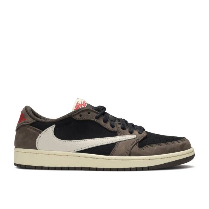 ナイキ エアジョーダン Air Jordan 【 Travis Scott X Jordan 1 Low 'Mocha' Men Black/Dark Moch...