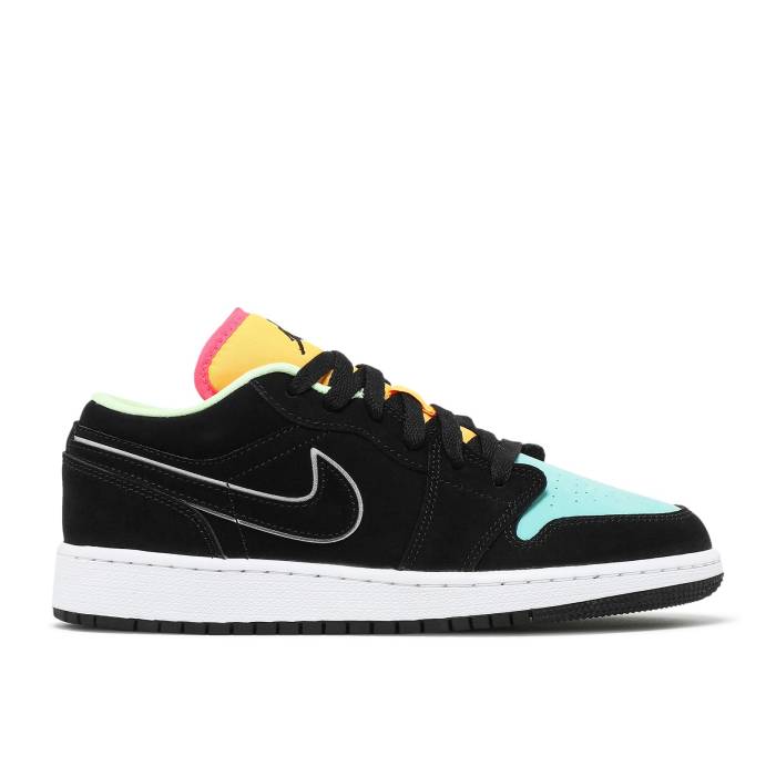 ʥ硼 Air Jordan  Jordan 1 Low Se Gs 'Aurora Green' Youth Black...