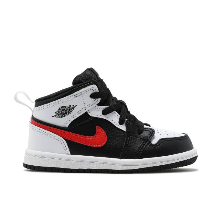 ナイキ　エアジョーダン Air Jordan 【 Jordan 1 Mid Td 'Chile Red' Infant Black/Chile Red/White 】..