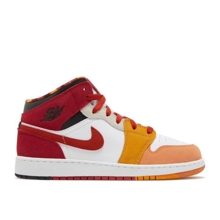 ナイキ　エアジョーダン Air Jordan 【 Jordan 1 Mid Se Gs 'Picnic' Youth Paprika/Black/Canyon Gold..