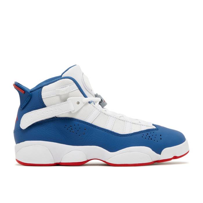 ʥ硼 Air Jordan  Jordan 6 Rings Gs 'White True Blue' Youth Whi...