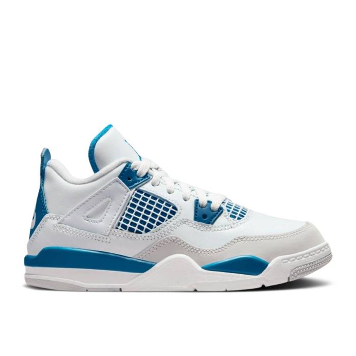 ʥ硼 Air Jordan  Jordan 4 Retro Ps 'Military Blue' 2024 Youth ...