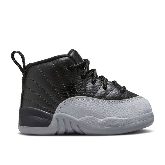 ʥ硼 Air Jordan  Jordan 12 Retro Td 'Barons' Infant Black/Wolf...