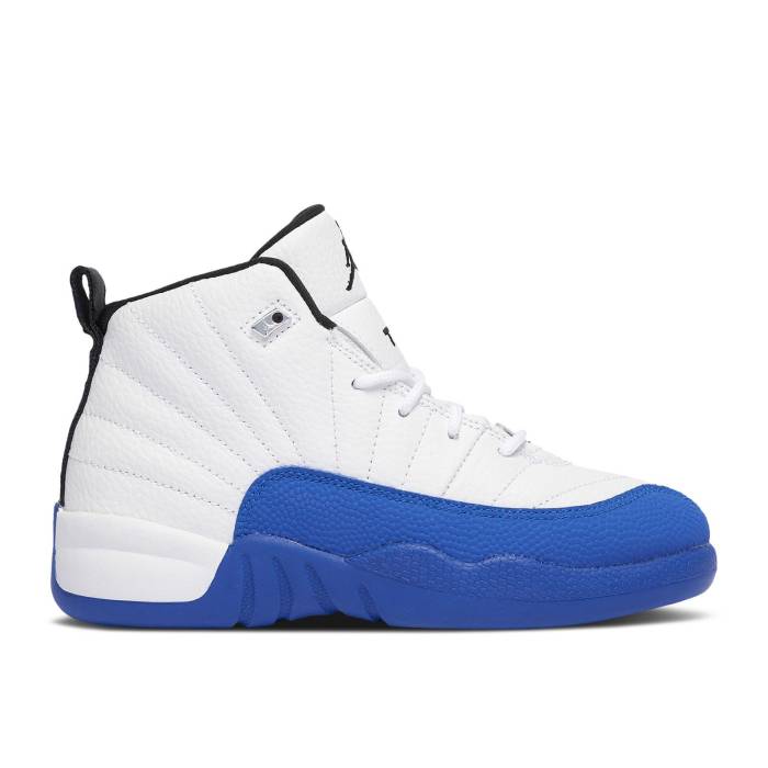 楽天スニケスナイキ　エアジョーダン Air Jordan 【 Jordan 12 Retro Ps 'Blueberry' Youth White/Black/Game Royal 】 レトロ キッズ ベビー マタニティ キッズファッション 靴 スニーカー ジュニア キッズ 白色 ホワイト 黒