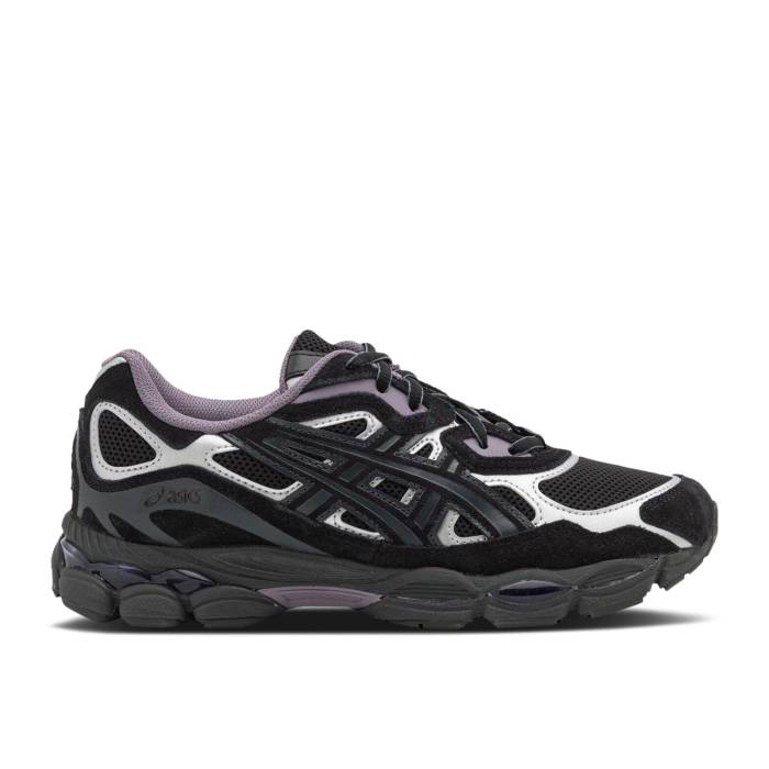 アシックス Asics 【 Gel Nyc 'Black Graphite Grey Purple' Men Black/Graphite Grey 】 灰色 グレー 靴 メンズ靴 スニーカー メンズ 黒色 ブラック 灰色 グレー