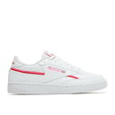 リーボック Reebok 【 Wmns Club C 85 Vegan 'White Atomic Pink' Women Footwear White/Atomic Pink/Vector Red 】 クラブ 靴 レディース靴 スニーカー レディース 白色 ホワイト pink ピンク Red 赤・レッド