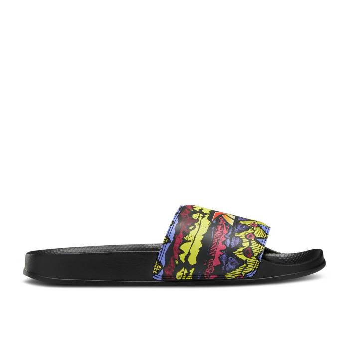 楽天スニケスリーボック Reebok 【 Street Fighter X Classic Slide 'Train Hard, Game Hard - Black' Men Core Black/Core Black/Core Black 】 street ストリート ファイター クラシック Slide サンダル Game ゲーム 靴 メンズ靴 サンダル そ