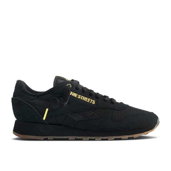 リーボック Reebok 【 End. X The Streets X Classic Leather 'Black Gold Metallic' Men Black/Gold Metallic/White 】 クラシック レザー ゴールド 靴 メンズ靴 スニーカー メンズ 黒色 ブラック ゴールド 白色 ホワイト