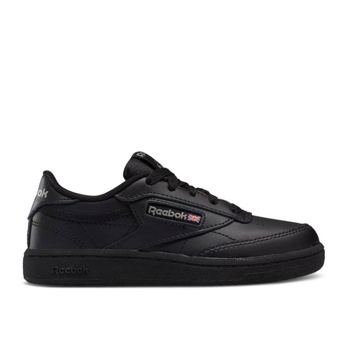 楽天スニケスリーボック Reebok 【 Club C Little Kid 'Black Charcoal' Youth Black/Charcoal 】 クラブ キッズ ベビー マタニティ キッズファッション 靴 スニーカー ジュニア キッズ 黒色 ブラック チャコール