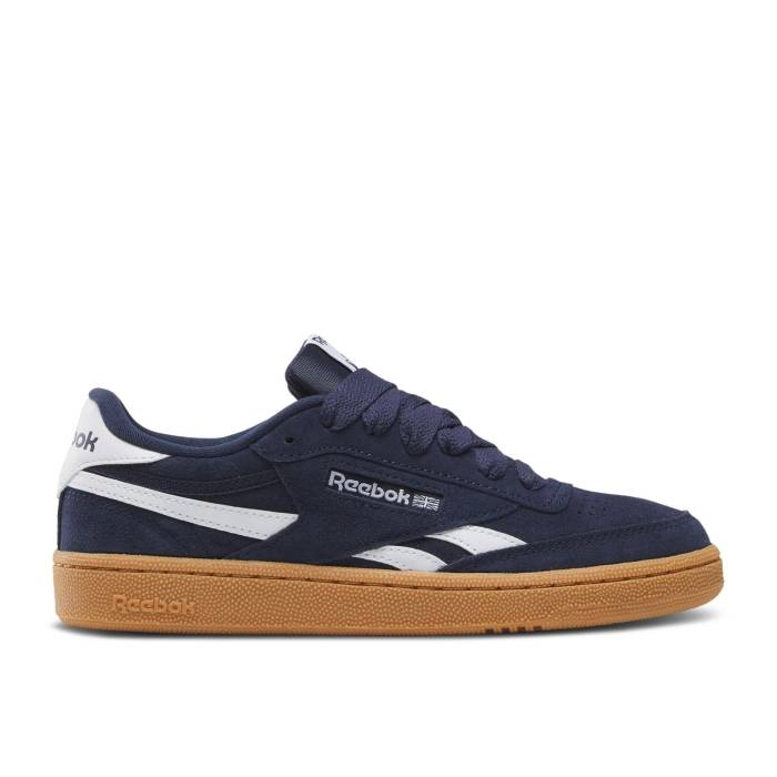 リーボック Reebok 【 Club C Revenge Big Kid 'Vector Navy' Youth Vector Navy/Pump Orange/Gum 】 ..