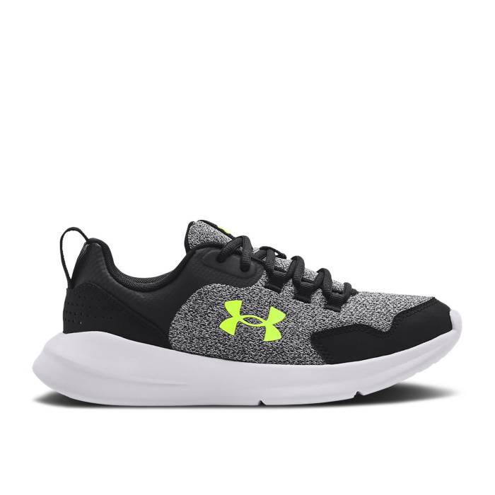 ޡ Under Armour  Essential Gs 'Black Neon Green' Youth Black/Wh...