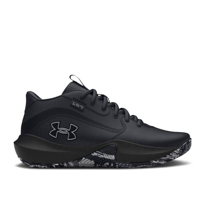 ޡ Under Armour  Lockdown 7 Gs 'Black Metallic Silver' Youth Bl...