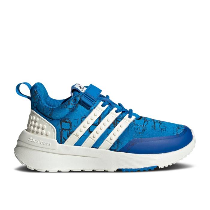 楽天スニケスアディダス Adidas 【 Lego X Racer Tr Little Kid 'Shock Blue Off White' Youth Shock Blue/Off White/Core Black 】 青色 ブルー キッズ ベビー マタニティ キッズファッション 靴 スニーカー ジュニア キッズ ショック