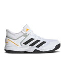 アディダス Adidas 【 Adizero Ubersonic 4 J 'White Black Solar Gold' Youth Cloud White/Core Black/Solar Gold 】 アディゼロ 黒色 ブラック キッズ ベビー マタニティ キッズファッション 靴 その他 ジュニア キッズ
