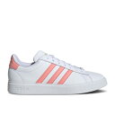 アディダス Adidas 【 Wmns Grand Court Cloudfoam 'White Semi Pink Spark' Women Cloud Wh...