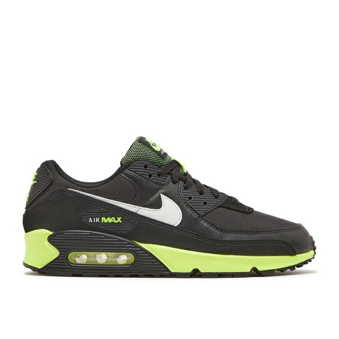 ナイキ Nike 【 Air Max 90 'Black Hot Lime' Men Black/White/Hot Lime 】 マックス 靴 メンズ靴 スニーカー メンズ 黒色 ブラック 白色 ホワイト ライム