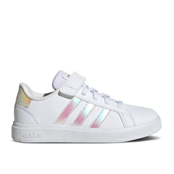 アディダス Adidas 【 Grand Court 2.0 Little Kid 'White Iridescent' Youth Cloud White/I...
