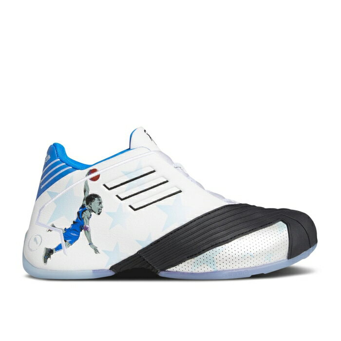 アディダス Adidas 【 T-Mac 1 'Geek Up' Men Footwear White/Core Black/Glow Blue 】 靴 メンズ靴 スニーカー メンズ 白色 ホワイト コア 黒色 ブラック 青色 ブルー