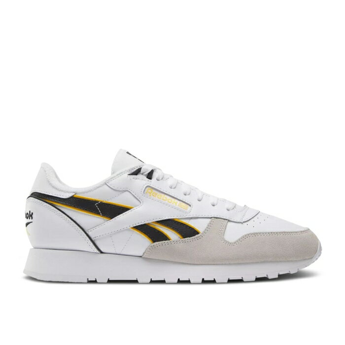 リーボック Reebok 【 Classic Leather 'White Black Yellow' Men White/Black/Always Yellow 】 クラシック レザー 黒色 ブラック 靴 メンズ靴 スニーカー メンズ 白色 ホワイト 黒色 ブラック yellow 黄色・イエロー