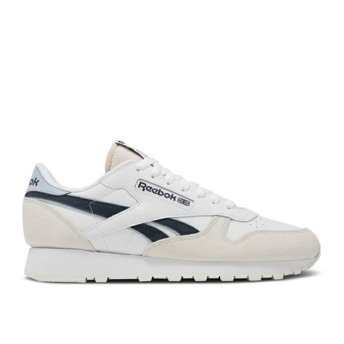 リーボック Reebok 【 Classic Leather 'White Black Pale Blue' Men Footwear White/Pure Grey/Pale Blue 】 クラシック レザー 黒色 ブラック 靴 メンズ靴 スニーカー メンズ 白色 ホワイト ピュア 灰色 グレー 青色