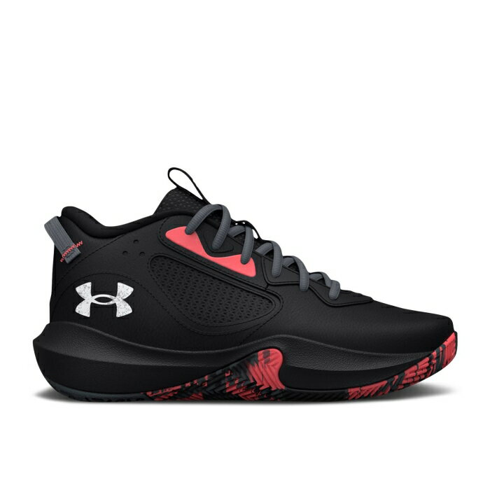 楽天スニケスアンダーアーマー Under Armour 【 Lockdown 6 Gs 'Black Blitz Red' Youth Black/Blitz Red 】 キッズ ベビー マタニティ キッズファッション 靴 スニーカー ジュニア キッズ 黒色 ブラック Red 赤・レッド