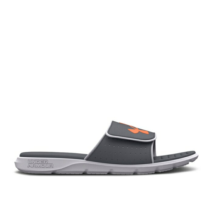 アンダーアーマー Under Armour 【 Ignite 7 Slide 'Pitch Grey Orange' Men Pitch Grey/White 】 イグナイト Slide サンダル 灰色 グレー 靴 メンズ靴 サンダル その他 メンズ 灰色 グレー 白色 ホワイト