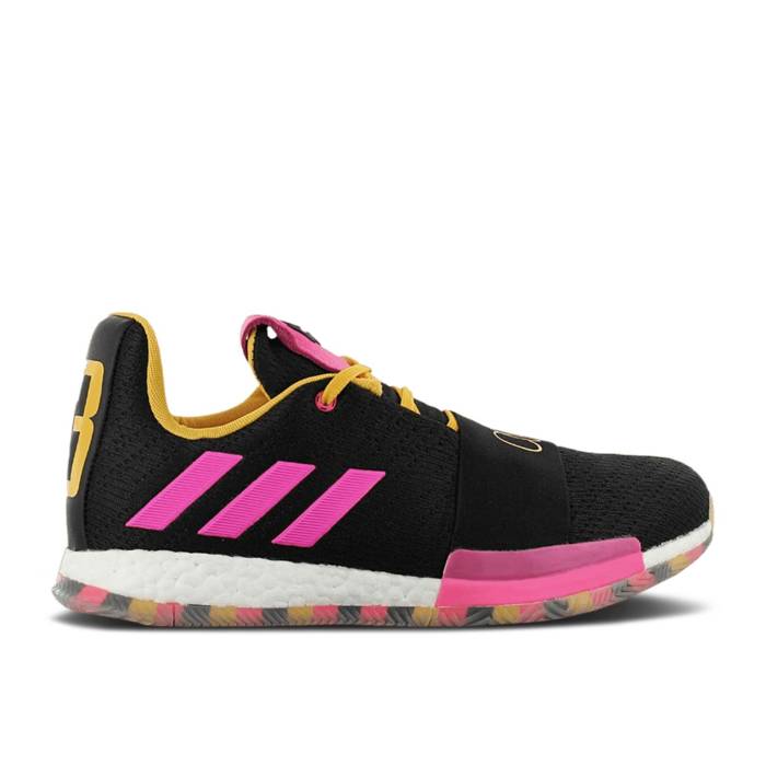 アディダス Adidas 【 Harden Vol. 3 'Black Shock Pink' Men Black/Shock Pink/Active Gold 】 ハーデン ショック 靴 メンズ靴 スニーカー メンズ 黒色 ブラック ショック pink ピンク ゴールド